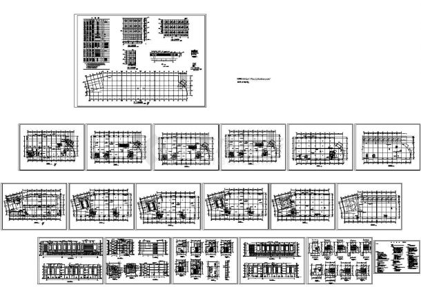 四层家具商场设计cad图(含效果图，共十九张)-图一