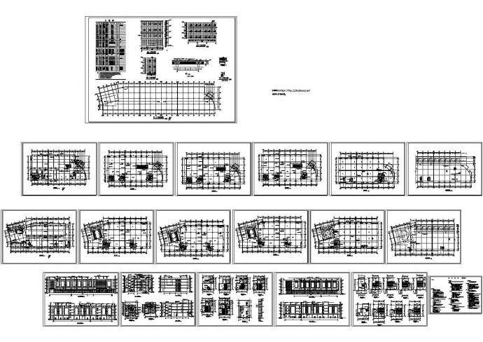四层家具商场设计cad图(含效果图，共十九张)_图1