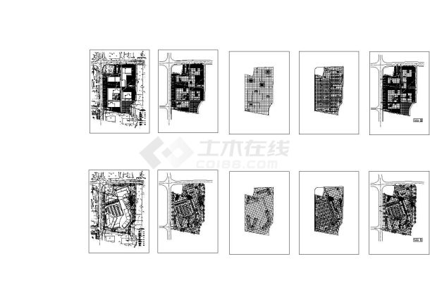 基地28860平米某小区项目景观设计cad设计施工总平面图-图一