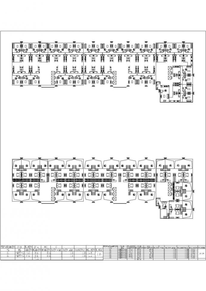 某一梯十四户LOFT酒店式公寓户型平面设计CAD图_图1