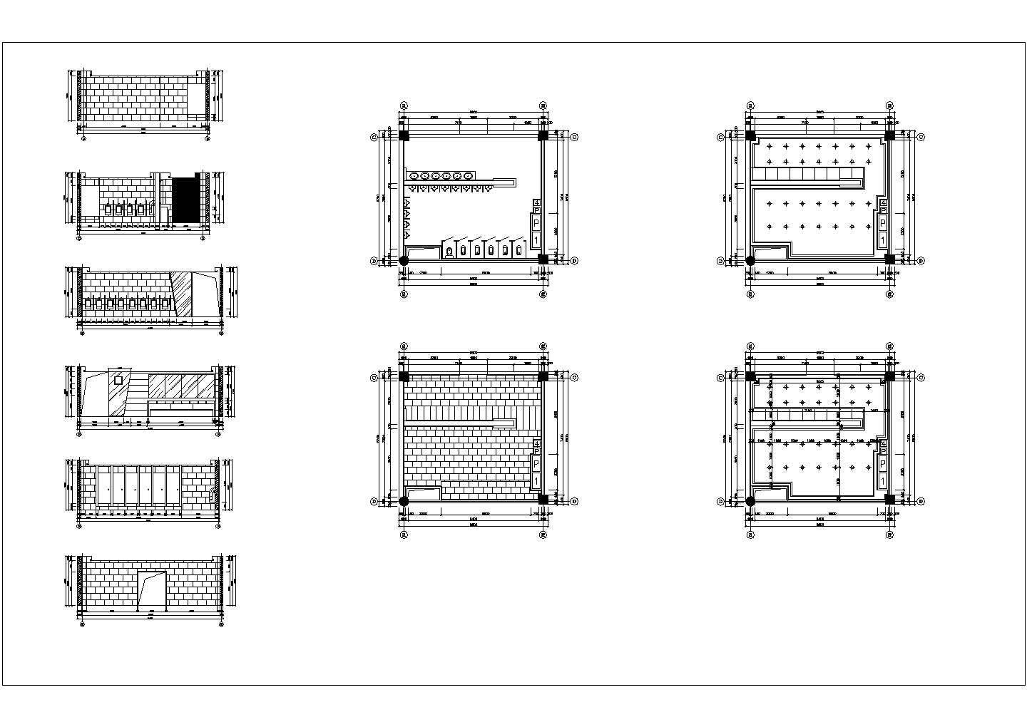 72平米电影城男卫生间装修设计图