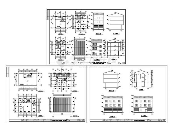农村某12.00米三层住宅楼建筑设计方案图-图二
