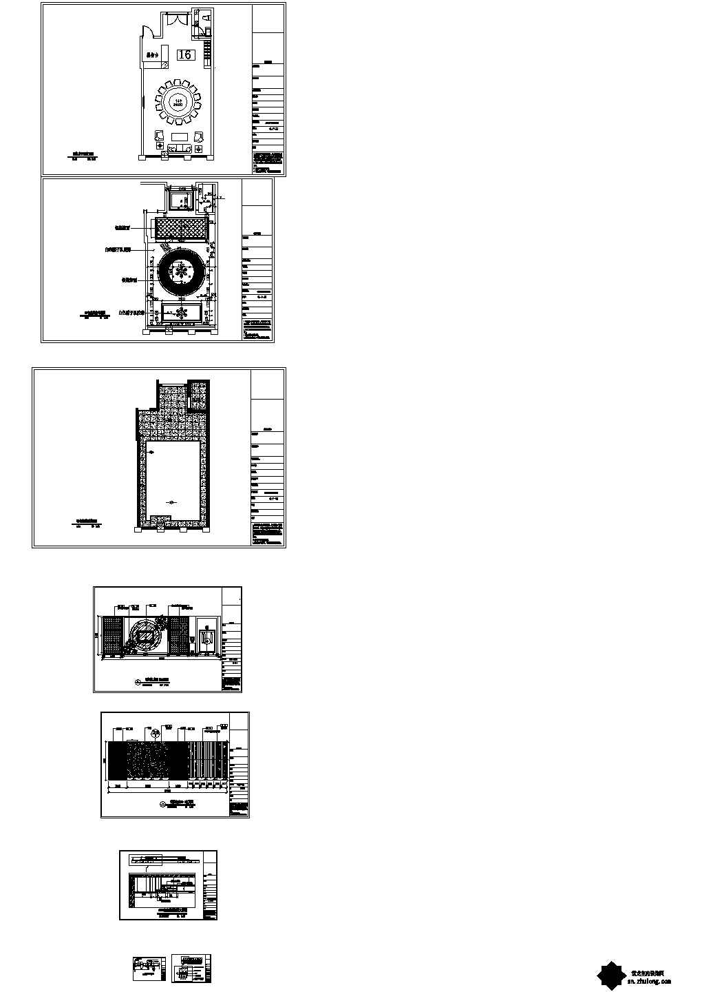 新中式会所包间装修设计施工图