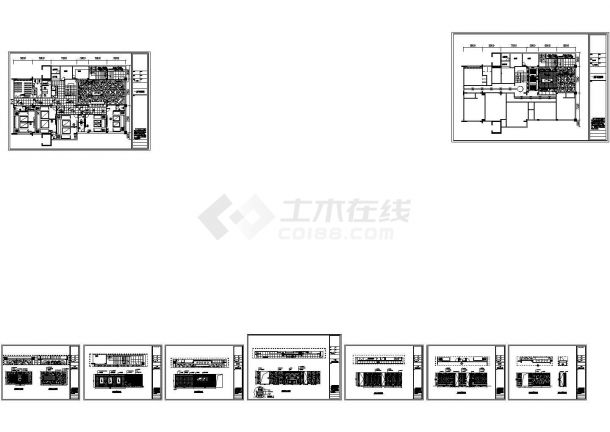 现代KTV公共通道室内装修设计施工图-图二