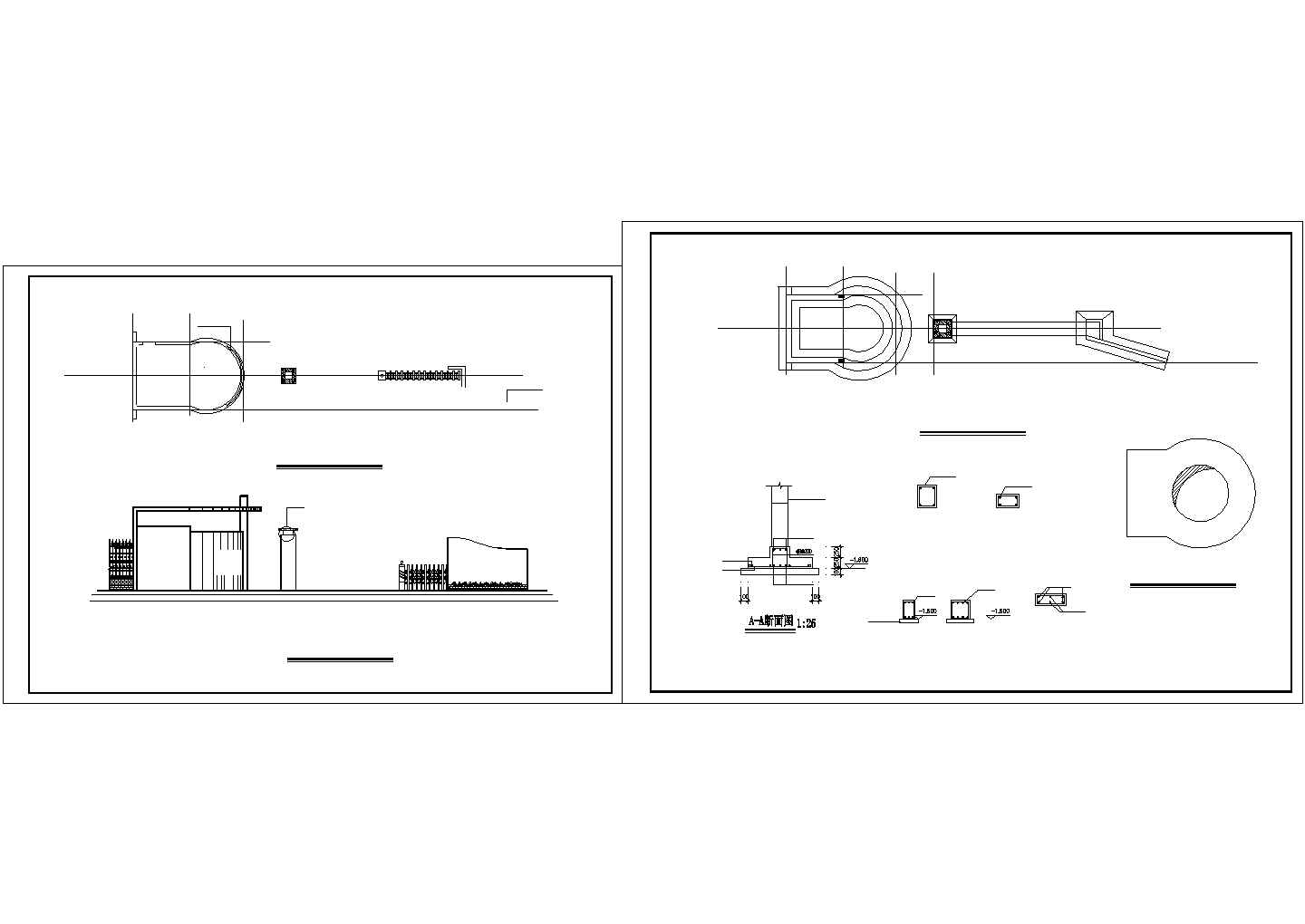 某工业厂房大门设计cad全套建筑施工图（含三维效果图）