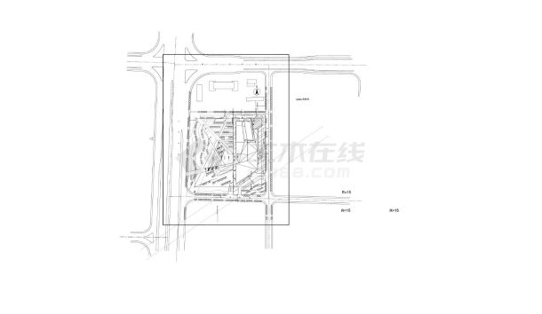 某地大型现代化酒店红线设计图-图二