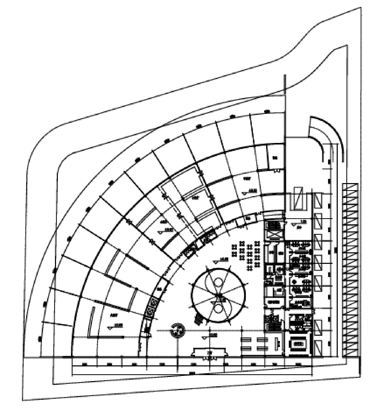 某艺术馆-建施一层平面CAD图