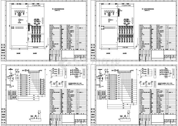 无功补偿柜电气设计施工图-图二
