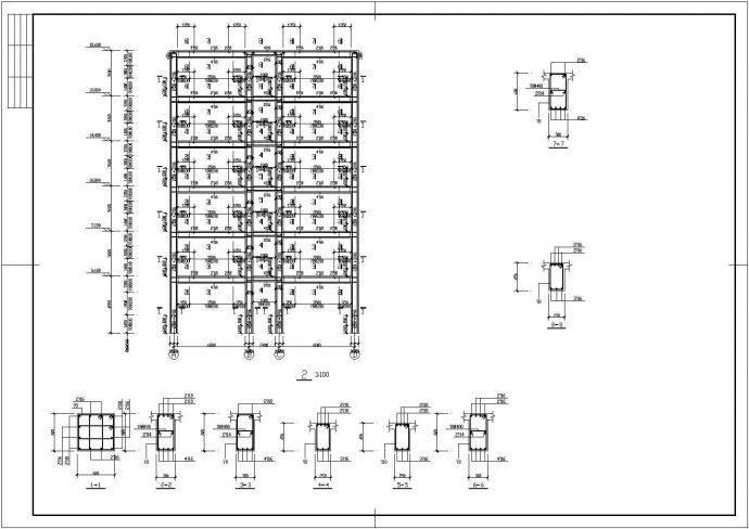 某地办公楼（计算书、建筑、结构图、PKPM模型、施组）_图1