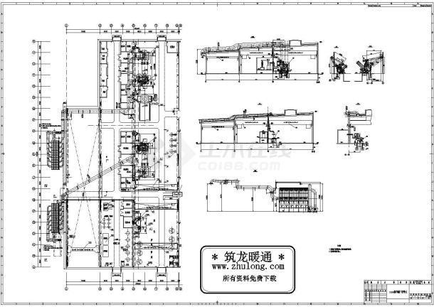 某煤矿机械厂电弧炉、中频炉消烟除尘工程总体布置图-图一