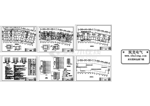 某六层住宅楼电气图纸,含架空层配电平面图-图一