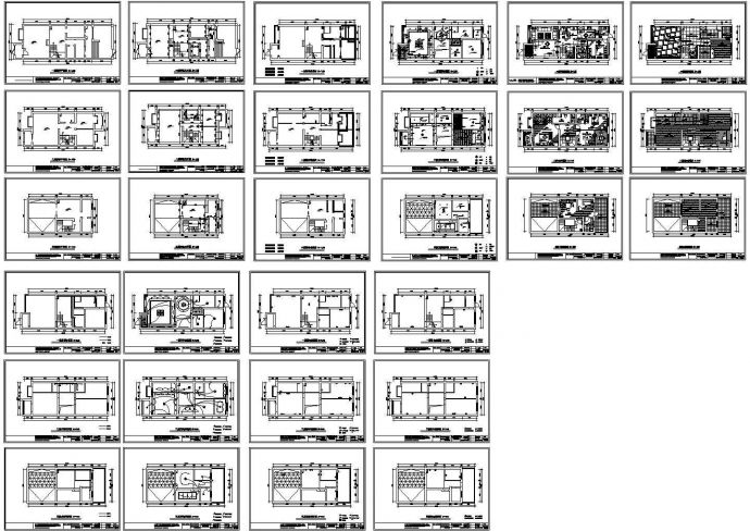某三层别墅CAD施工图设计_图1