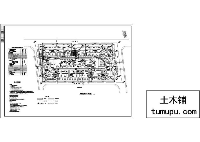 24650.7平米小区绿化规划设计图纸_图1