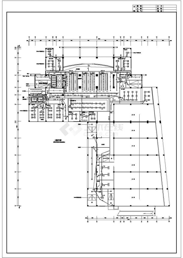 某地广播电视中心大楼电气设计全套图纸（含设计说明  甲级设计元设计）-图一