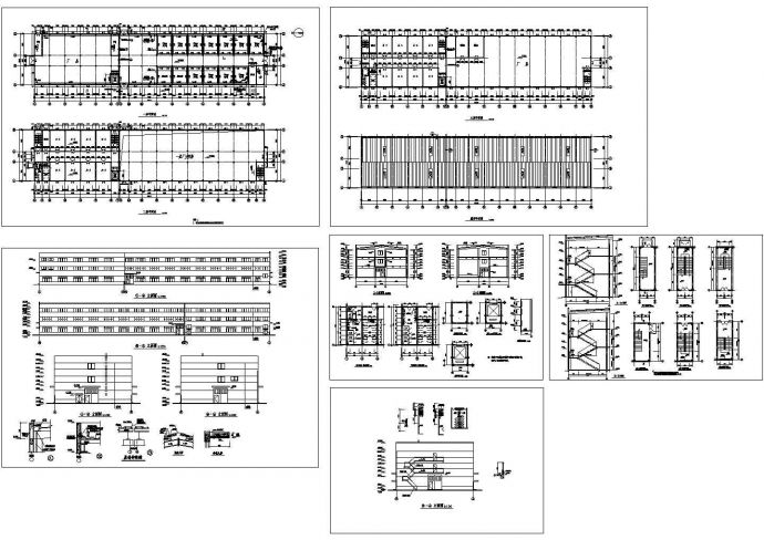 3层加工生产线厂房建筑设计cad施工图_图1