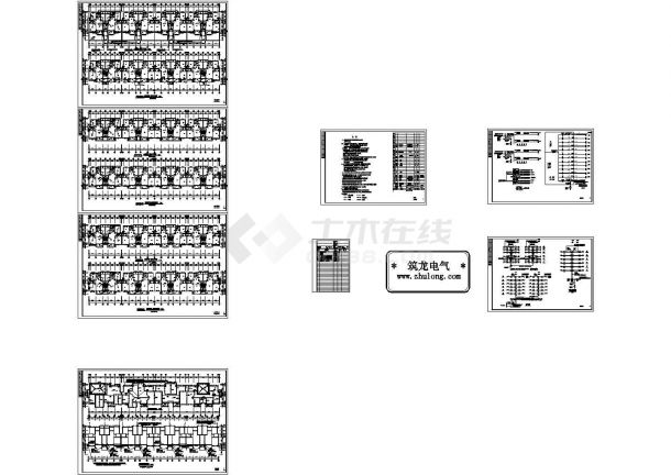 江西某六层住宅楼电气施工CAD图纸，含设计说明-图二