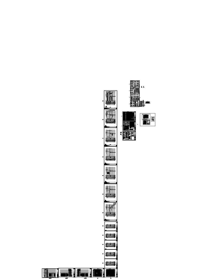 某12层框架结构公共服务用房设计cad全套结构施工图（含设计说明，含建筑设计，含暖通设计）_图1