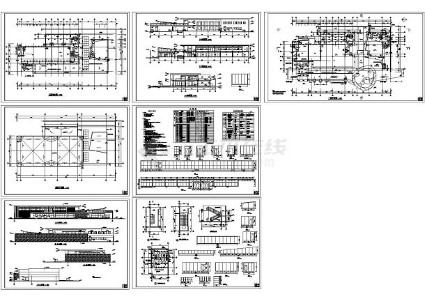 1510平米2层框架结构惠民超市建筑设计CAD施工图-图一