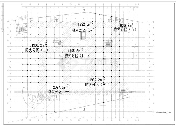 某精典休闲广场平面施工参考CAD详图-图二