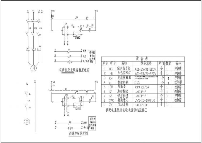 某十三层信息大厦装饰电气图纸包含着主要设备材料表_图1