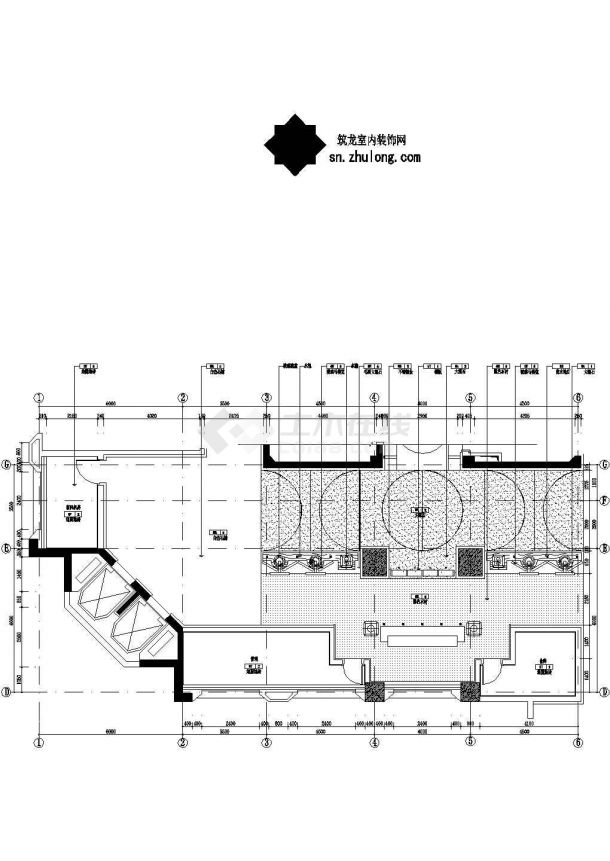 [酒店餐厅]浙江五星级酒店二层餐厅施工图+效果图（CAD+JPG）-图二