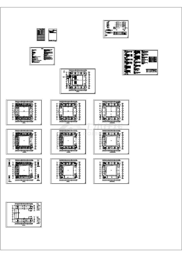 武汉某重点中学教学楼电气cad设计施工图-图一