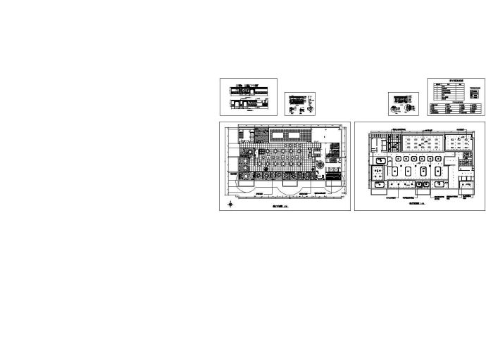 装修图-某酒店餐厅装修方案图【平面图 室内立面图】cad施工图设计_图1