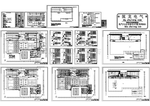 某大学体育中心电气施工图（CAD，14张图纸）-图一