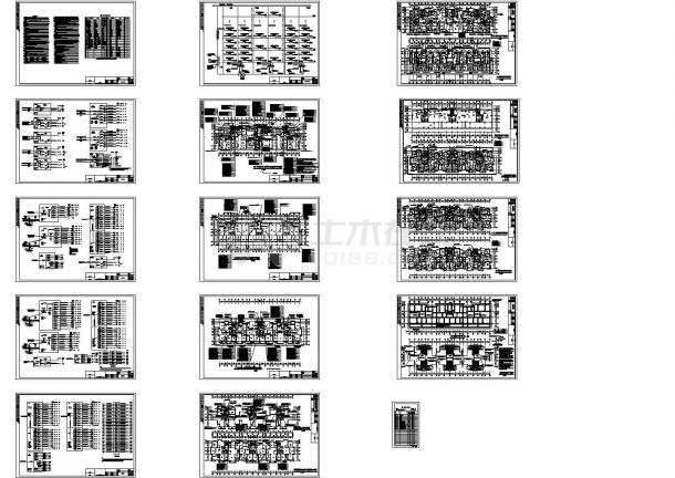 某19层住宅楼电气施工图（CAD，14张图纸）-图一