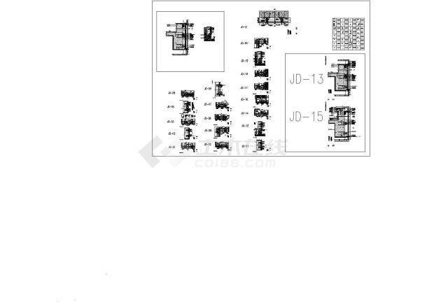 21款室外幕墙结构节点详图（CAD）-图一