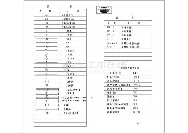 十二层商业办公综合楼空调自控系统设计cad图，共六张-图二