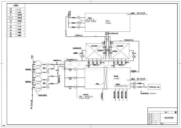 宁夏某电厂含煤废水处理系统图纸cad（含总平面图）-图二
