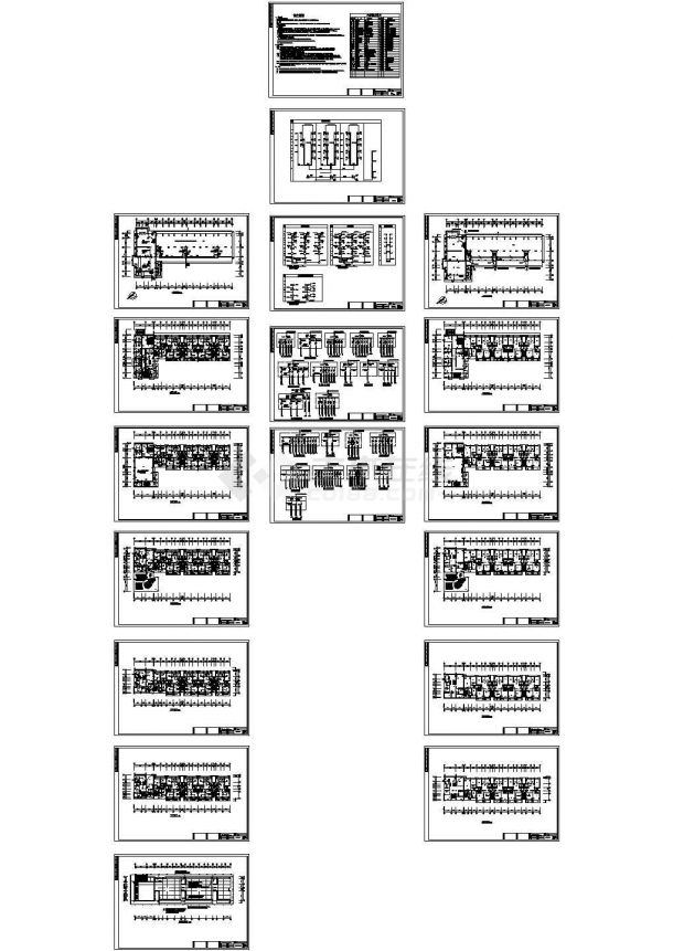 [湖南]6层小区住宅楼强弱电设计施工图-图一