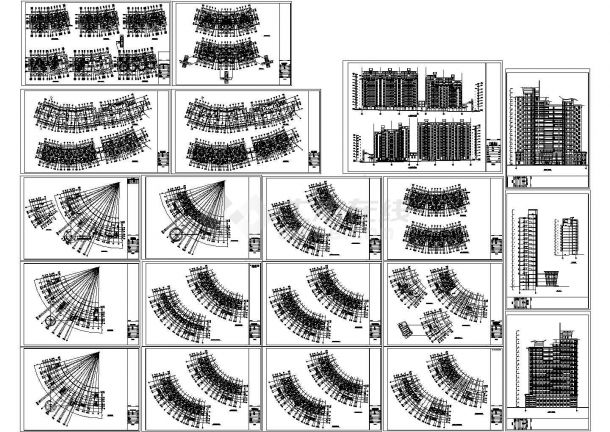 高层商住楼建筑图（CAD，20张图纸）-图一
