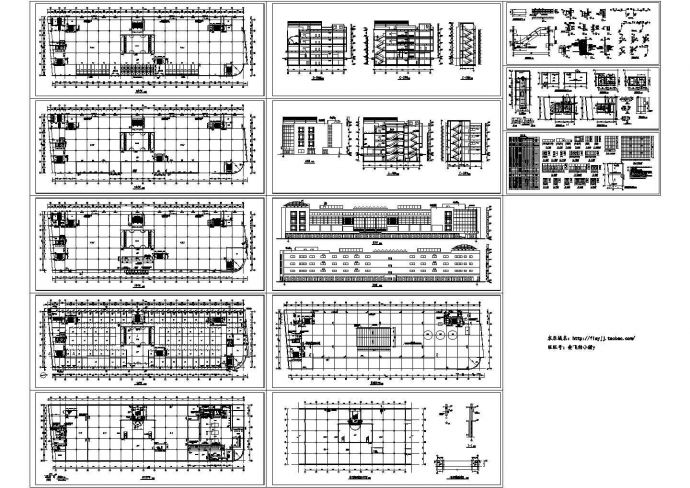 地下1层地上4层商场建筑设计含详图_图1