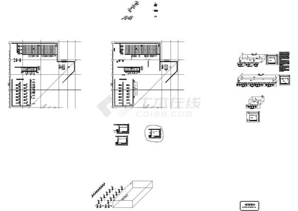某地机房平面设计CAD图-图二