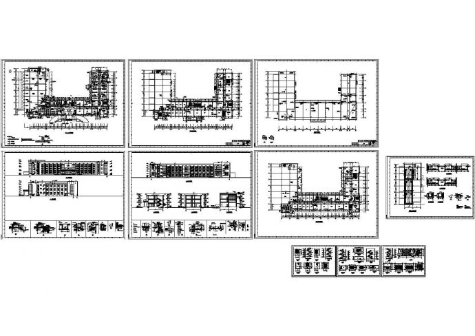 三层凹形化工公司环氧丙烷办公综合楼建筑设计cad施工图_图1