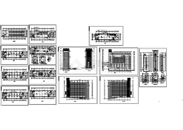 十层13981.5平米电子研发楼建筑设计cad施工图-图一