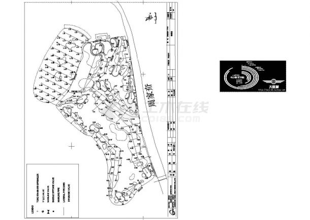 青岛某高尔夫迷你练球场全套CAD施工图（含设计说明）-图一