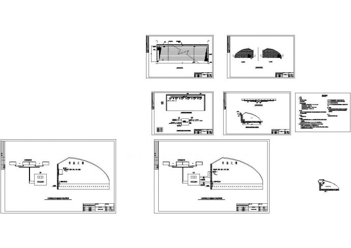 某温室大棚太阳能热泵供暖施工CAD设计图_图1