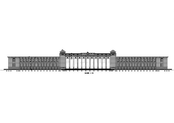 2层某博物馆建筑CAD设计图-图一