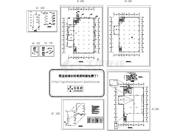 广西某厂区给排水设计施工图-图一