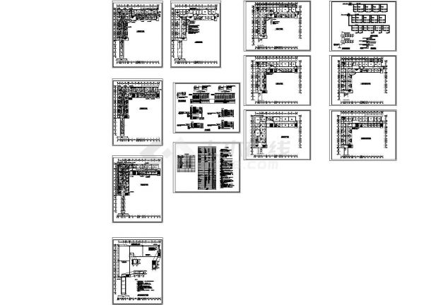 [不含坡道]3层L型县医院综合楼电气设计cad施工图（含总说明）-图一