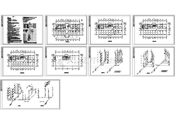 4层医院综合楼给排水设计施工图纸（含设计说明）-图一