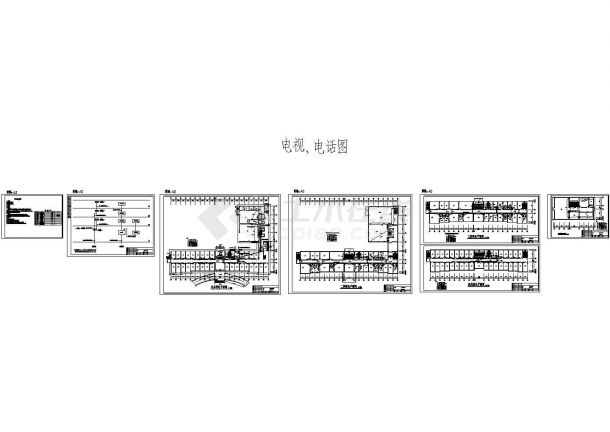 某五层办公楼电气设计cad施工图纸-图一