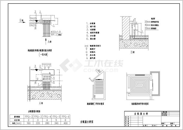 分户计量图库大全（3）－分配器大样图-图一