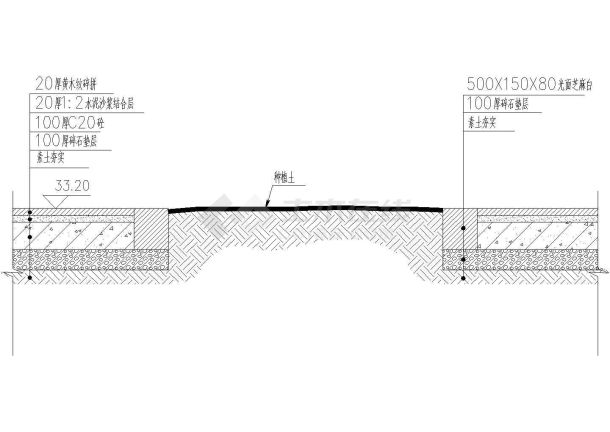 树池剖面做法设计剖面CAD参考图-图二