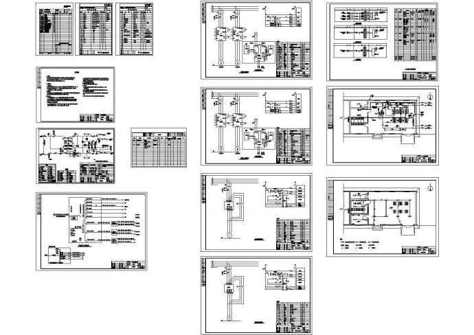 小区供热工程泵房混水泵站电气自控设计全套电气图纸_图1