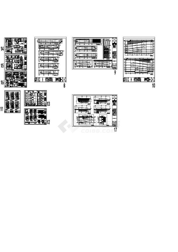 框剪结构银行办公大楼建筑结构施工图（复杂高层结构）-图二
