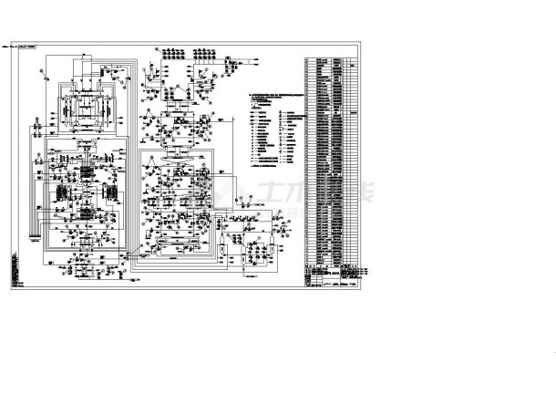 660MW机组锅炉汽水流程图-图一